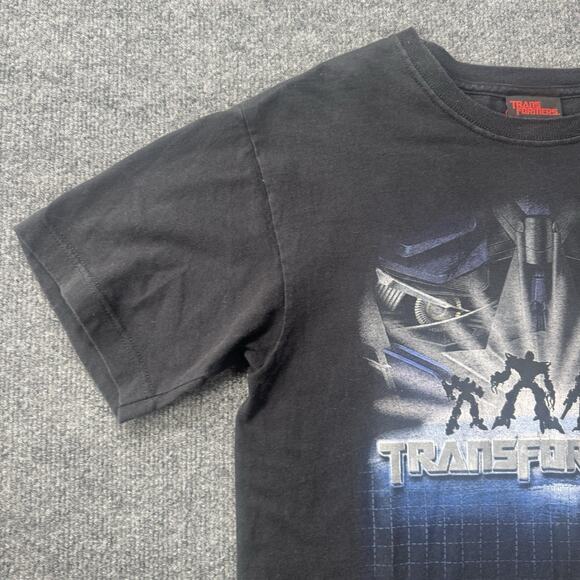 Y2K 2000s Kids Transformers Movie Promotional T Shirt Black Size Youth XL - Picture 3 of 10